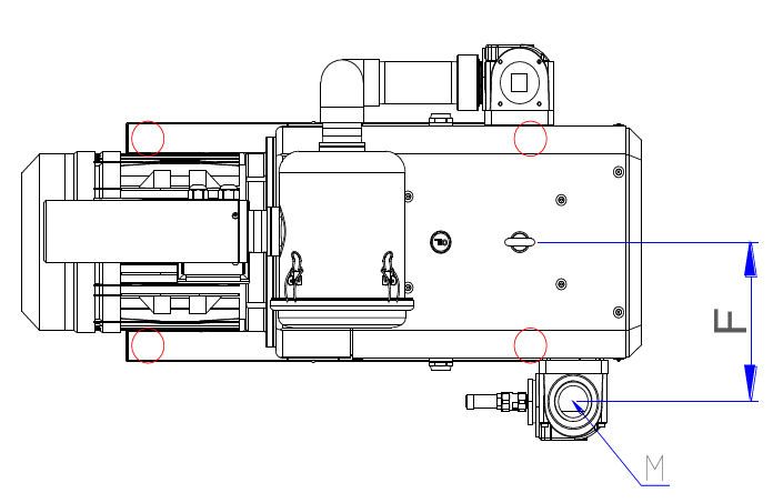 VCX 60/100/150/250/300/400/505 claw vacuum pump dimensions 2 picture