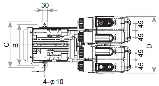 Orion Vacuum Pump CBF-15 dimensions image 3