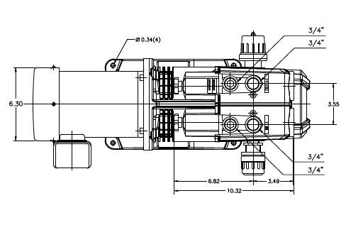 Orion Vacuum Pump krf-40 part breakdown image